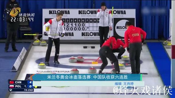 中国男子冰壶队收获六连胜 中国男子冰壶队收获六连胜