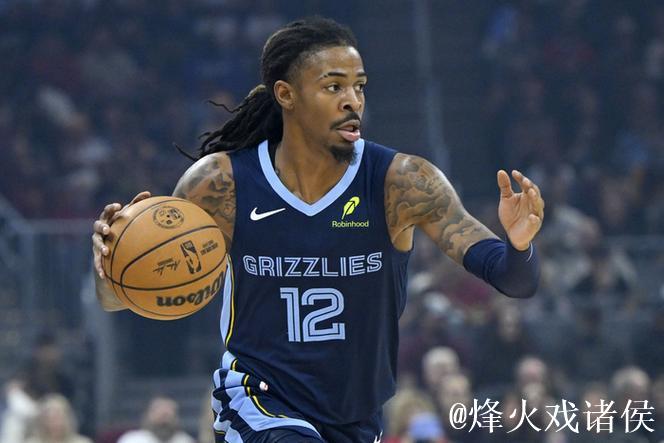 场均17.9分3.5板7.6助！明天灰熊迎战爵士，莫兰特出战成疑